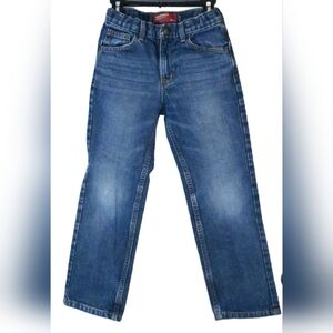 VTG Arizona Jean Co. Boys' Straight Leg Size 7R Medium Blue Wash Distress